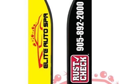 Elite Auto Wash Feather Flag